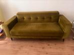 Velvet groene bank, Huis en Inrichting, Banken | Sofa's en Chaises Longues, Ophalen, 150 tot 200 cm, Tweepersoons, 75 tot 100 cm