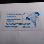 Leuke sticker.  PARACHUTISTENCLUB EELDE., Ophalen of Verzenden, Zo goed als nieuw, Overige typen