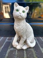 Stenen beeld van een poes of kat., Tuin en Terras, Ophalen, Steen