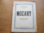 MOZART -  QUARTET IN G -VOOR VIOOL 1 + 2. ALT VIOOL EN CELLO, Ophalen of Verzenden, Artiest of Componist, Klassiek, Viool of Altviool