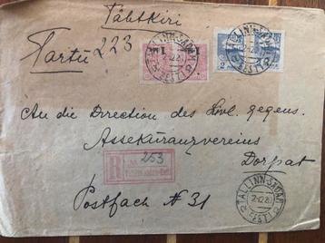 Aantal oude brieven, Baltische landen vo’o’r 1945!! beschikbaar voor biedingen