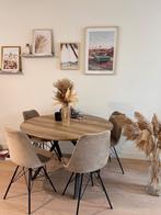 Dinning table with 4 chairs, Ophalen, 50 tot 100 cm, Eikenhout, 50 tot 100 cm