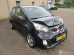 Kia Picanto 1.0 CVVT Comfort Pack Airco NAP (bj 2011), Auto diversen, Schadeauto's, Kia, Zwart, Handgeschakeld, 998 cc