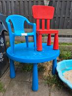 GRATIS ikea kinder tafel en rode stoel plus extra stoeltje, Kinderen en Baby's, Speelgoed | Speeltafels, Ophalen, Gebruikt