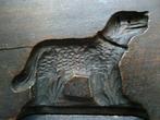 Oud hout uitgesneden dubbele suikerplankjes met honden, Antiek en Kunst, Ophalen of Verzenden