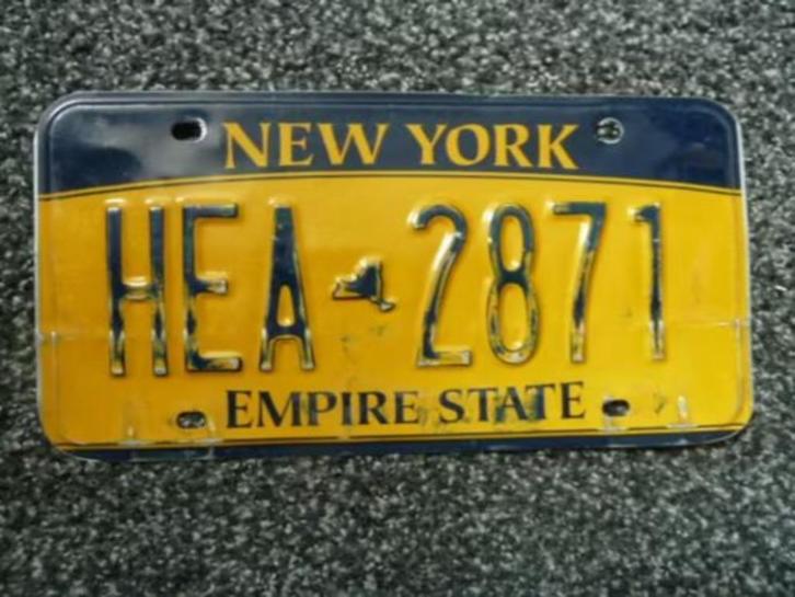 Kentekenplaat licenseplate New York Empire State 5 USA, Verzamelen, Automerken, Motoren en Formule 1, Gebruikt, Auto's, Verzenden