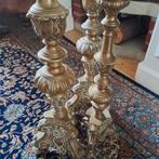 3 delige Antieke Kerk kandelaars ( zeer uniek), Antiek en Kunst, Antiek | Kandelaars, Ophalen, Koper of Brons