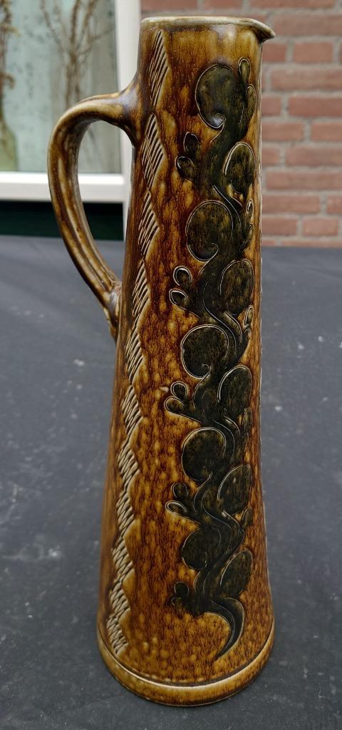 ~1960 Hand gemaakt lang karaf / kan, Duitsland? gesigneerd, Antiek en Kunst, Antiek | Keramiek en Aardewerk, Ophalen of Verzenden