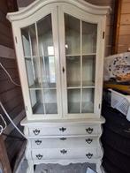 Buikkastje met vitrinekast, Huis en Inrichting, Kasten | Vitrinekasten, Ophalen, Gebruikt, 50 tot 100 cm, 150 tot 200 cm