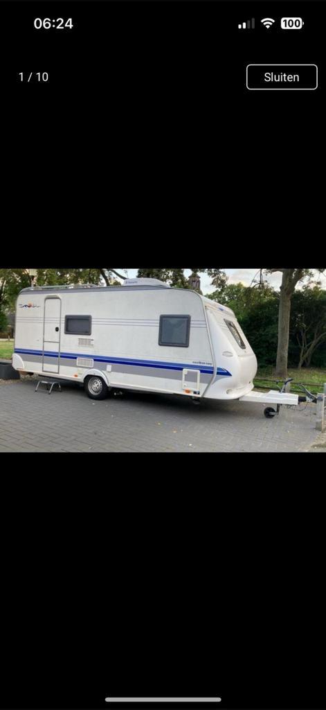 Hobby Excellent Easy 500 KMFE met stapelbed, Caravans en Kamperen, Caravans, Particulier, tot en met 6, 1000 - 1250 kg, Treinzit