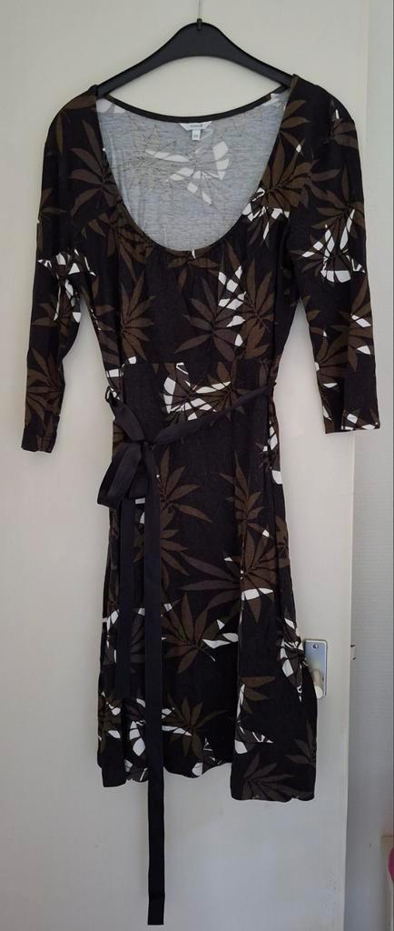 Prenatal, zwangersschaps jurk, maat M, zwart met bruin, wit., Kleding | Dames, Positiekleding, Gedragen, Jurk, Maat 38/40 (M)