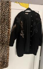 Jasvest met 50% Mohair +Stradivarius Spaanse warme shawl, Ophalen of Verzenden, Zo goed als nieuw, Maat 46/48 (XL) of groter