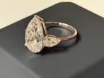 Witgouden ring met VS2 diamant van maar liefst 6,07 caraat!!, Wit, Nieuw, Ophalen of Verzenden, 17 tot 18