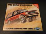 Brochure Chevrolet S-10 Blazer 1983 USA, Ophalen of Verzenden, Zo goed als nieuw, Chevrolet