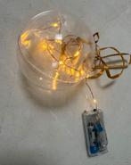 Kerstbal met licht zelf te vullen 10 cm, Diversen, Kerst, Ophalen of Verzenden, Gebruikt