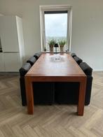 Z.g.a.n. Eiken eettafel 2.50 - 1.00 m, Ophalen, 200 cm of meer, 50 tot 100 cm, Zo goed als nieuw