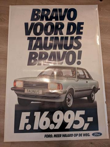Ford Taunus Bravo - Originele poster uit 1982 beschikbaar voor biedingen