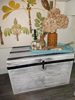 Grote houten kist, hutkoffer, salontafel, Huis en Inrichting, Woonaccessoires | Kisten, Ophalen, 50 tot 100 cm, Minder dan 50 cm