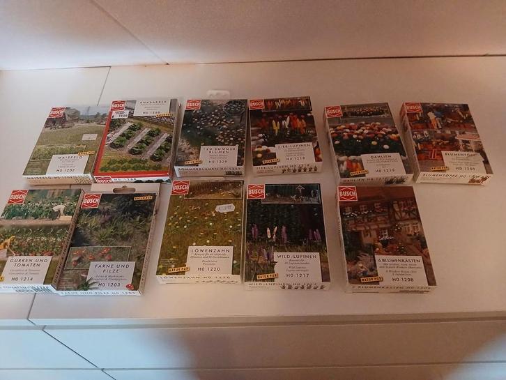 11x Busch Ho natur pur, Hobby en Vrije tijd, Modeltreinen | H0, Nieuw, Natuur, Gelijkstroom of Wisselstroom, Overige merken, Ophalen of Verzenden