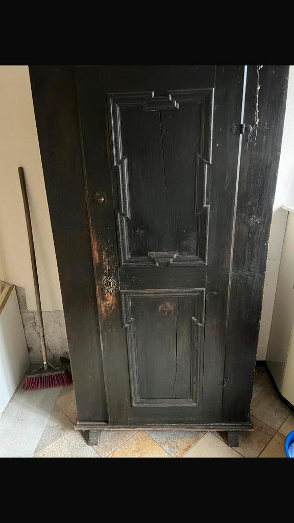 Vintage garderobekast, Huis en Inrichting, Kasten | Kledingkasten, Gebruikt, 150 tot 200 cm, 50 tot 100 cm, 50 tot 75 cm, Met deur(en)