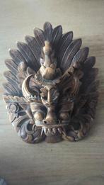 Balinees Houtsnijwerk Masker 20x25cm, Antiek en Kunst, Kunst | Beelden en Houtsnijwerken, Ophalen of Verzenden