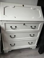 Secretaire / bureau kast - vintage - wit, Huis en Inrichting, Ophalen, Gebruikt