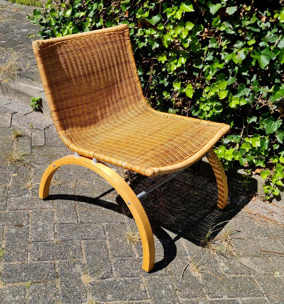 TORD BJÖRKLUND rieten rotan stoel lounge Ikea goede staat, Ophalen