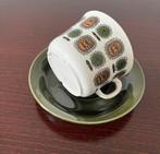 Retro Gefle Berit Ternell Kop en Schotel Upsala Ekeby, Gebruikt, Nieuw, Zweden, Ophalen of Verzenden