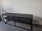 Zwart tv-meubel 120x30x45,50 cm – nette staat, Ophalen, 100 tot 150 cm, Zo goed als nieuw, Minder dan 100 cm