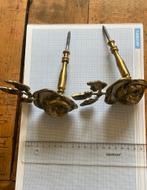2 Messing Gordijn Embrasses BLOEM Antiek embrasse steun haak, Antiek en Kunst, Ophalen of Verzenden