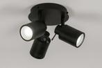 spots zwart of staal wit badkamer bed hal keuken plafondlamp, Ophalen of Verzenden, Nieuw, Glas