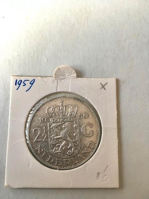 zilveren rijksdaalders uit periode Juliana (set 3), Postzegels en Munten, Munten | Nederland, 2½ gulden, Koningin Juliana, Zilver