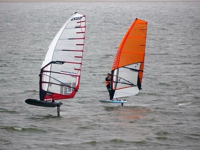 AFS windfoils + Patrik foilPlus zeil 8.0 + windfoilboards, Watersport en Boten, Windsurfen, Zo goed als nieuw, Complete set, Minder dan 250 cm