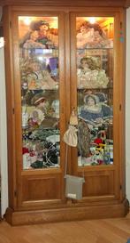 Vitrine hoek kast, Huis en Inrichting, Ophalen, Met deur(en), Eikenhout, 50 tot 100 cm