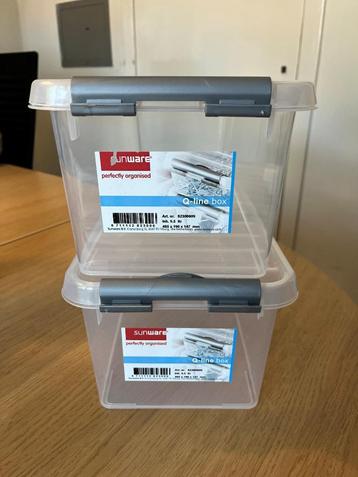 2 Sunware Q-line boxen 485 x 190 x 147 mm beschikbaar voor biedingen