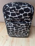 Koffer /trolley zwart wit, Sieraden, Tassen en Uiterlijk, Koffers, Wieltjes, Hard kunststof, Minder dan 50 cm, Ophalen of Verzenden