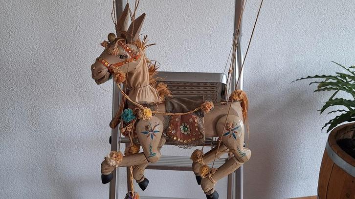 Antieke marionet pop paard, Antiek en Kunst, Antiek | Speelgoed, Ophalen of Verzenden