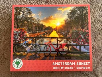 Legpuzzel Amsterdam Sunset 1000 stukjes beschikbaar voor biedingen