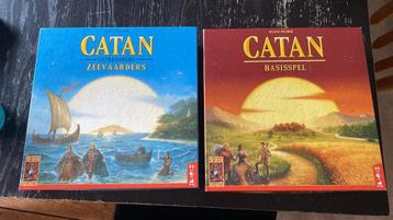 Catan basisspel + zeevaarders + 5/6spelers uitbreiding beide beschikbaar voor biedingen
