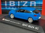 Seat Ibiza SC Galicia blue 1:43 Minichamps Pol, Hobby en Vrije tijd, Modelauto's | 1:43, Zo goed als nieuw, Verzenden