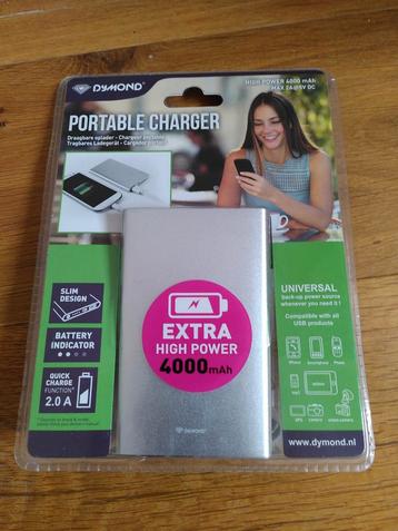 Dymond Portable Charger 4000 mAh - Nieuw in verpakking beschikbaar voor biedingen
