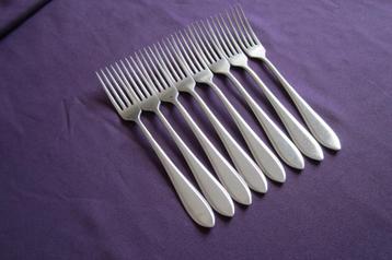 8 dinervorken 20,5cm Gero Zilmeta 718 puntfilet. zgan beschikbaar voor biedingen