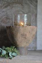 Robuuste houten vijzel, Ophalen of Verzenden