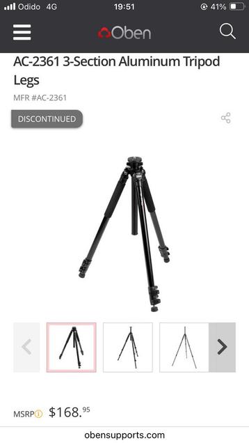 Oben AC-2300 Statief - Zo goed als nieuw! beschikbaar voor biedingen