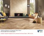 50,80m2 Visgraat Hongaarse Laminaat Oak Natural 20pak €695, Nieuw, Visgraat Hongaarsepunt laminaat, 75 m² of meer, Laminaat