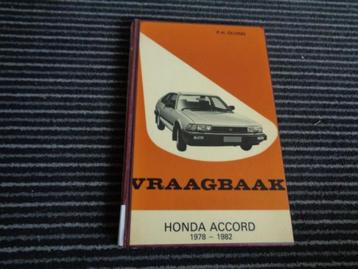 Honda Accord Vraagbaak Werkplaatshandboek NL 1978-1982 beschikbaar voor biedingen