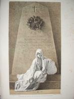 07 / Rijsenburg Grafmonument  Litho 1876, Antiek en Kunst, Ophalen of Verzenden