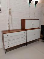 Vintage tv meubel ladekast wandkast wandmeubel teak kast, Huis en Inrichting, Kasten | Wandmeubels, Minder dan 100 cm, 25 tot 50 cm