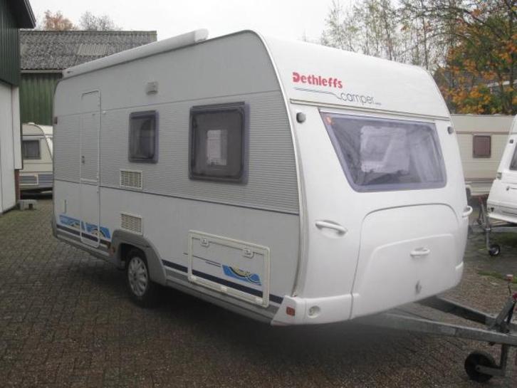 Dethleffs Camper 420 DB bj 2000 voortent/dakluifel, Caravans en Kamperen, Caravans, Bedrijf, tot en met 4, 750 - 1000 kg, Treinzit