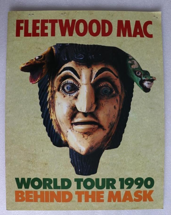 Tourboek Fleetwood Mac, Behind the mask, met ticket 1990, Verzamelen, Muziek, Artiesten en Beroemdheden, Gebruikt, Foto of Kaart